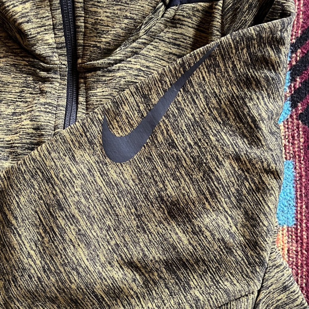 Nike Olive Green Hombre Cold Weather Lined Full-Zip Running Jacket - Picture 2 of 8